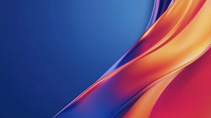 Naklejka premium Abstract wavy design featuring vibrant colors and smooth gradients.