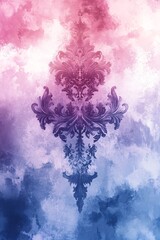 Intricate design embellishes the colorful background with a blend of elegance and artistic flair captivating viewers with its unique aesthetic appeal