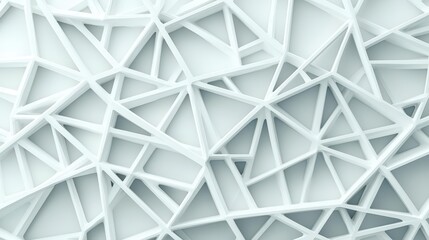 Obraz premium Abstract white structure, modern urban feel, 3D illustration