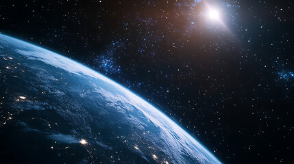 Obraz premium planet and galaxy