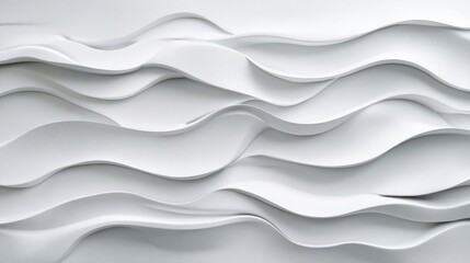 Fototapeta premium Contemporary white facade, textured surface, sophisticated look, 3D illustration
