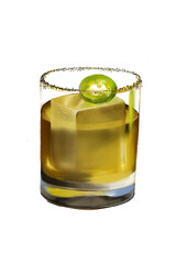 Margarita Cocktail Illustration