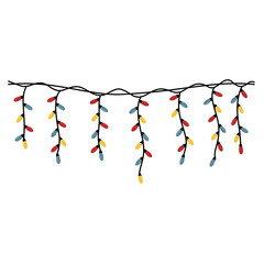 Christmas light bulb vector