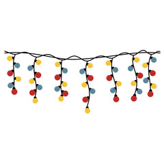 Christmas light bulb vector