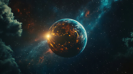 Obraz premium space scene