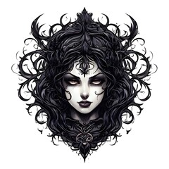 concept painting design object on white background