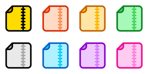 Editable vector archive compressed file icon. Part of a big icon set family. Perfect for web and app interfaces, presentations, infographics, etc