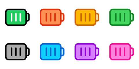 Editable vector battery icon. Part of a big icon set family. Perfect for web and app interfaces, presentations, infographics, etc
