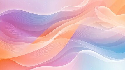 A vibrant abstract background featuring soft waves of pastel colors, creating a serene and calming atmosphere.