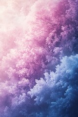 Nature's ethereal transformation a captivating dance of colors and textures in a dreamlike landscape of blossoming flora