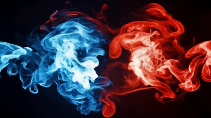 flames red Ice Illustration spark concept blue Fire background black design dark footage video clip abstract smoke energy hot heat effect burn colours power wave art wallpaper glow bright magic fiery