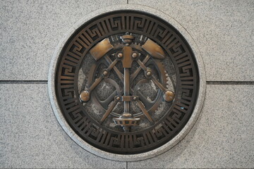 東証の壁に飾られたシンボル3