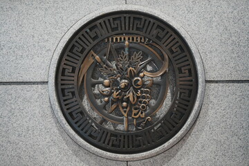 東証の壁に飾られたシンボル1