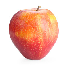 One fresh red apple isolated on white