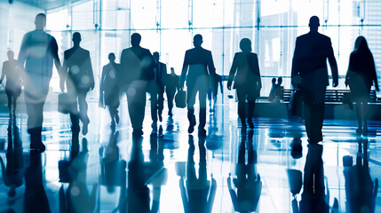 business people group walking