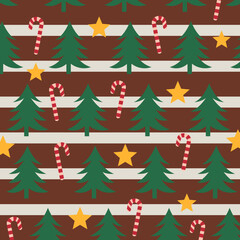 Christmas Pattern Design for Background or Wallpaper