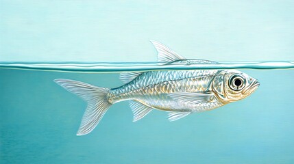 Fototapeta premium Fish Swimming in Clear Water