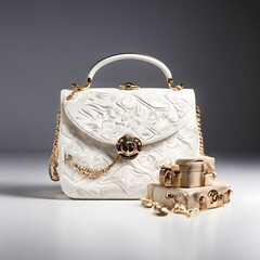 concept painting design object on white background