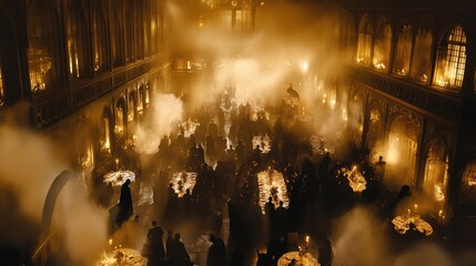 Magical Gathering in Mystical Library Hall