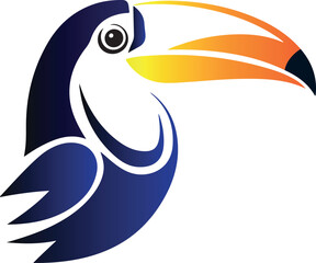 colorful toucan bird vector
