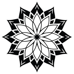 mandala-a-silhouette-vector