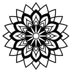 mandala-a-silhouette-vector