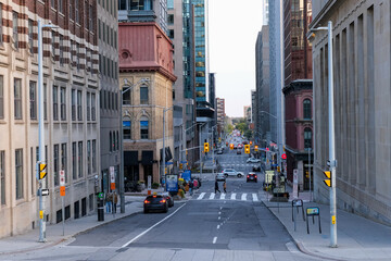 Fototapeta premium Narrow Ottawa downtown street
