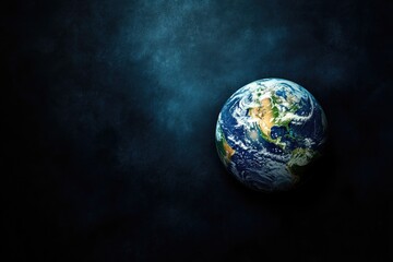 Image of the Earth from space, showing its curvature and blue oceans