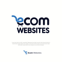 Set of e-commerce logo templates