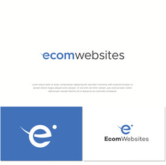 Set of e-commerce logo templates