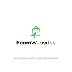 Set of e-commerce logo templates