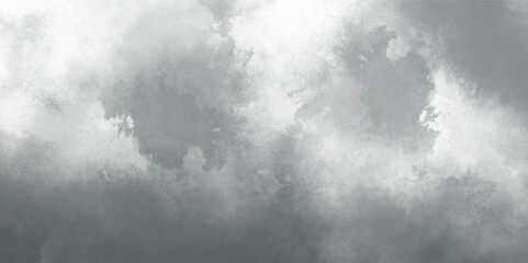 1037Abstract white and gray isolated cloud cumulus clouds. Gray aquarelle painted realistic fog or mist smoky textured canvas design. White and ash messy wall stucco texture background.	
