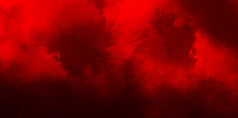 abstract cloud and vapor texture background. Black and red smoke aquarelle smudge illustration smooth grungy smokey light red colors ink glow. red color powder explosion	
