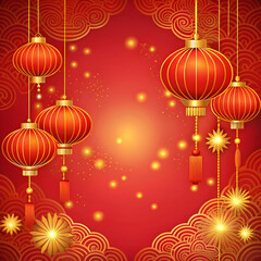 gradient background for Chinese new year festival