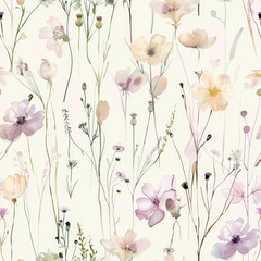 flower retro pattern