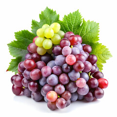 Fototapeta premium grapes in white background