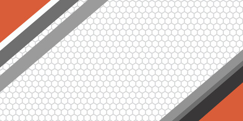 Abstact hexagon background in memphis style