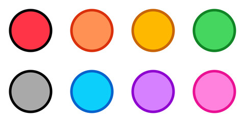 Editable vector record button icon. Black, transparent white background. Part of a big icon set family. Perfect for web and app interfaces, presentations, infographics, etc