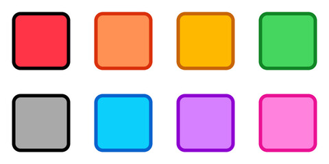 Editable vector stop button icon. Black, transparent white background. Part of a big icon set family. Perfect for web and app interfaces, presentations, infographics, etc