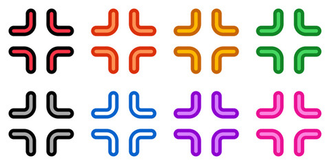 Editable vector exit fullscreen icon. Black, transparent white background. Part of a big icon set family. Perfect for web and app interfaces, presentations, infographics, etc