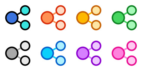 Editable vector share icon. Part of a big icon set family. Perfect for web and app interfaces, presentations, infographics, etc