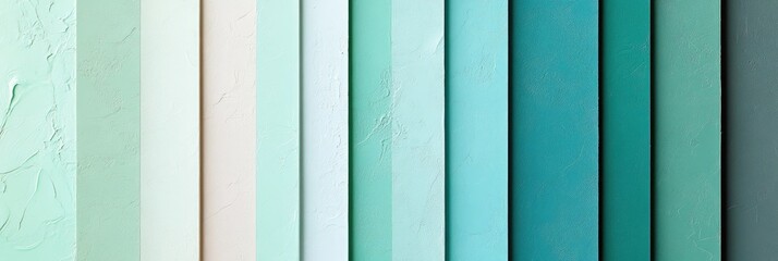 Obraz premium Smooth gradient from mint to light teal with a delicate grainy texture, perfect for modern designs