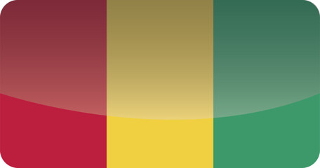 Fototapeta premium National flag of Guinea.Vector illustration
