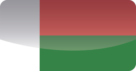 National flag of Madagascar.Vector illustration