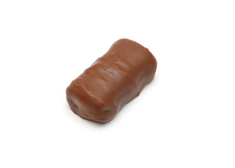 Big chocolate candy on a white background