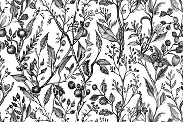 A simple yet elegant design featuring interconnected flowers on a clean white background, ideal for use in branding, packaging, or editorial content