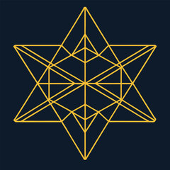 Elegant Geometric Art Deco Logo with Filigree Lines – Ornamental Design.