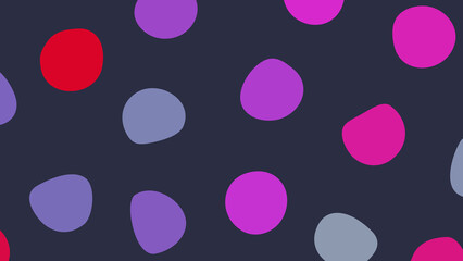 seamless pattern with pink and purple balls