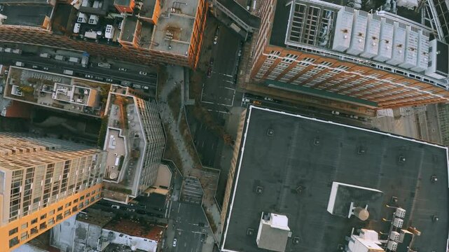 New york Highline From drone Cinematic 