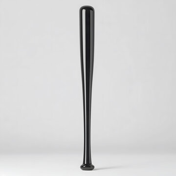3D Mockup Render black baseball bat 
